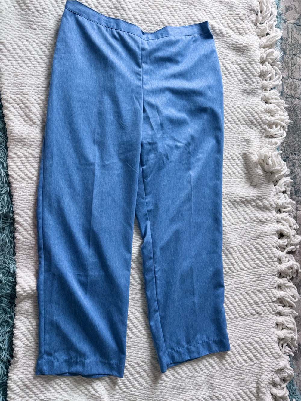 Alfred Dunner Light Blue Wide-Leg Jeans